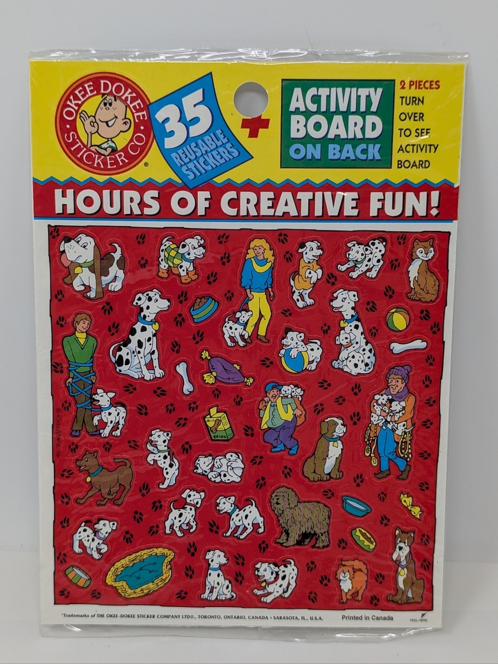 Okee Dokee Stickers Dalmatian Puppy Vintage - Picture 1 of 3